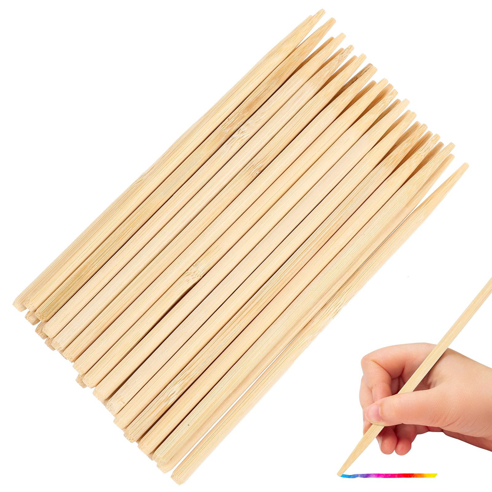 Wood Filler Stick - 30 Pcs 나무 스크래치 그림 대나무