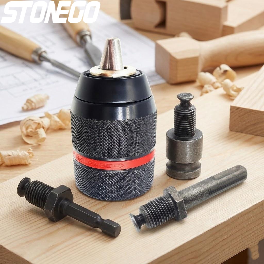 Screwdriver Set Precision - 4Pcs 2-13mm 키리스 금속 드릴 척
