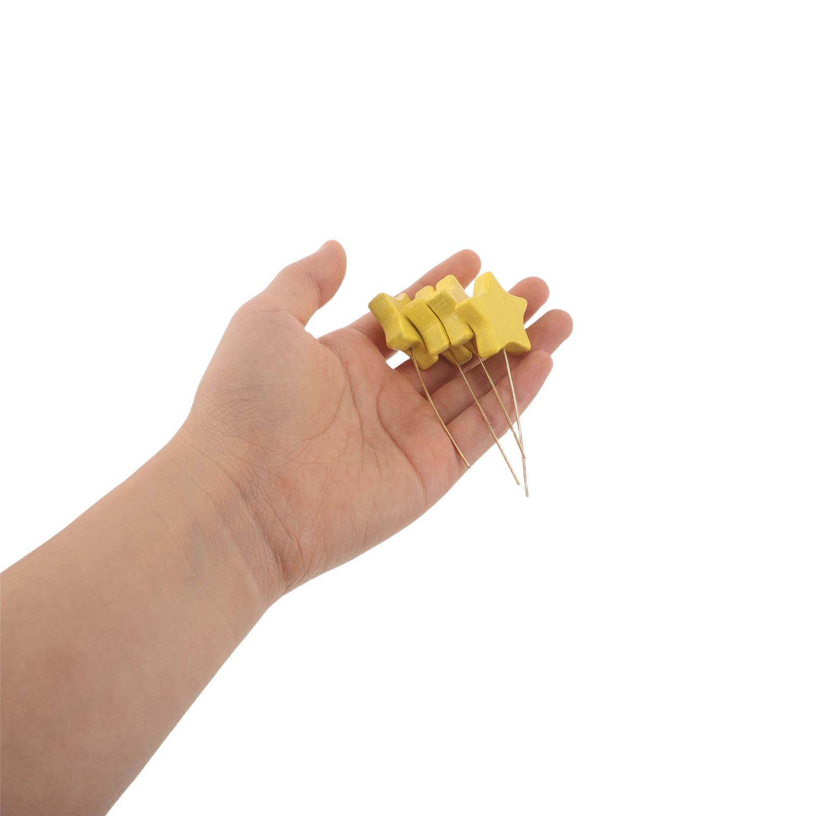 Wood Filler Stick - 6개입 나무 별 모양 꽃병 장식