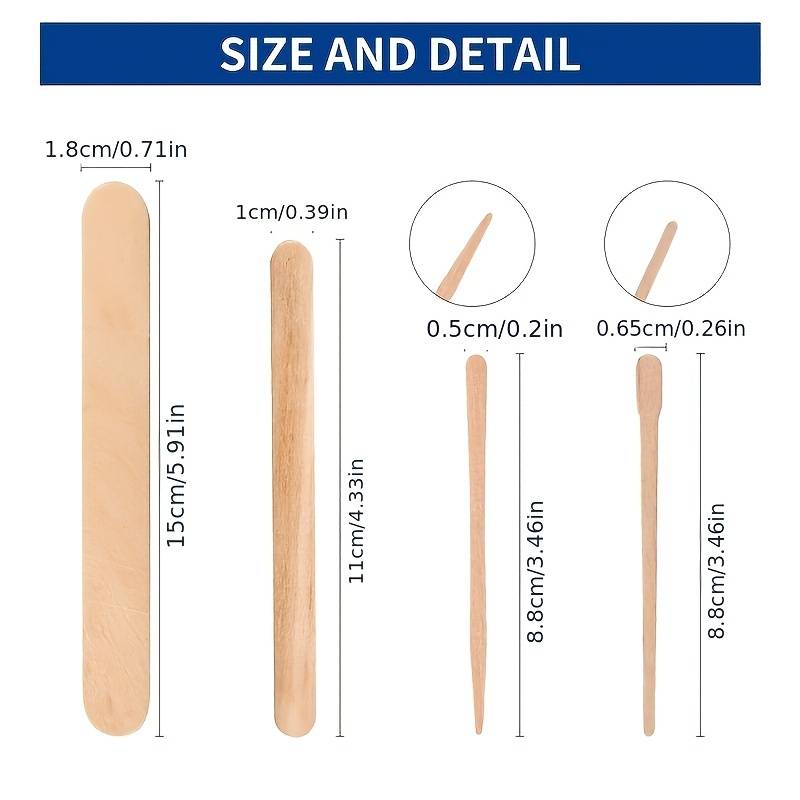 500/200/100Pcs 나무 제모 스틱 페이스 왁스 - Wood Filler Stick 리뷰 및 가격