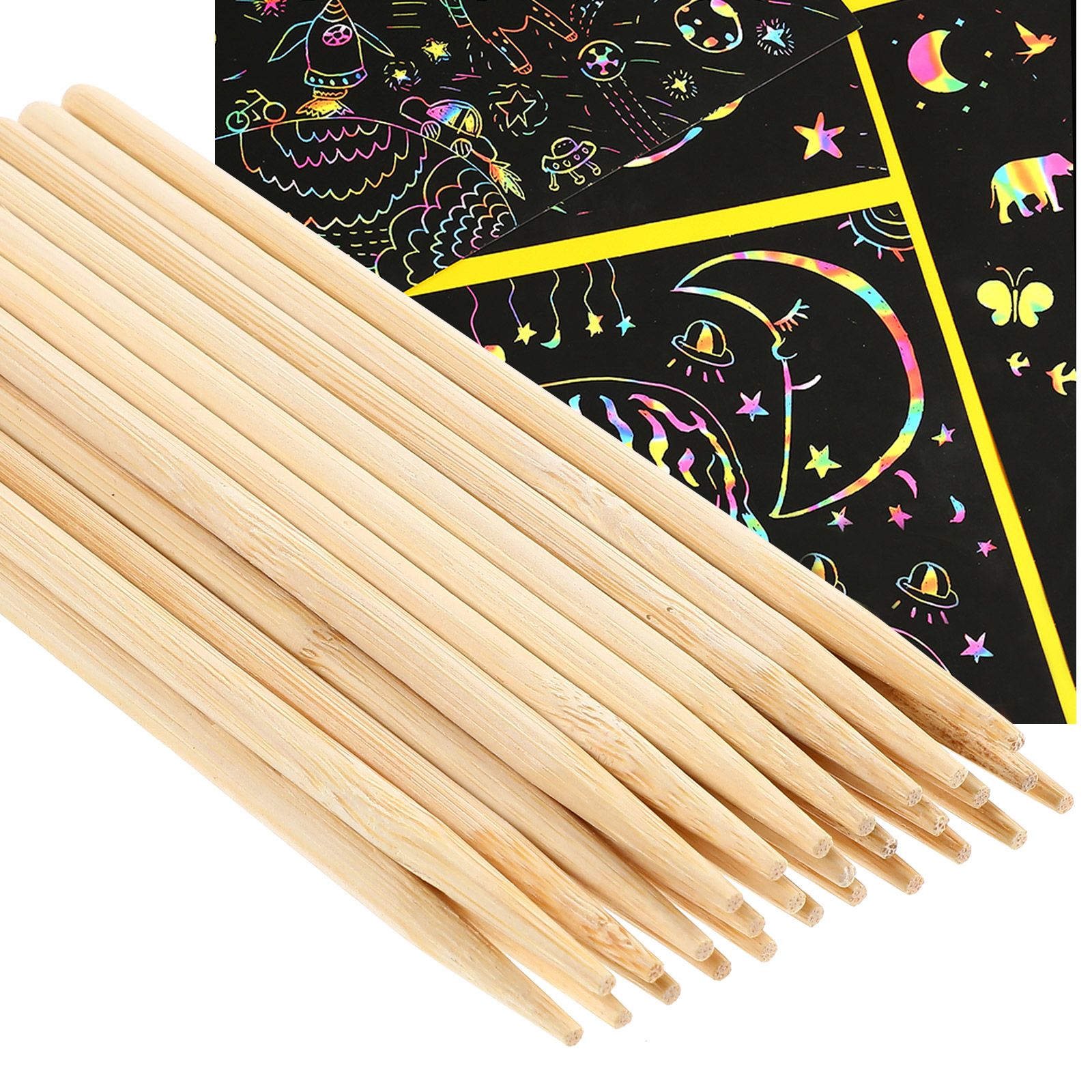 30 Pcs 나무 스크래치 그림 대나무 펜 왁스 스틱  - Wood Filler Stick 리뷰 및 가격