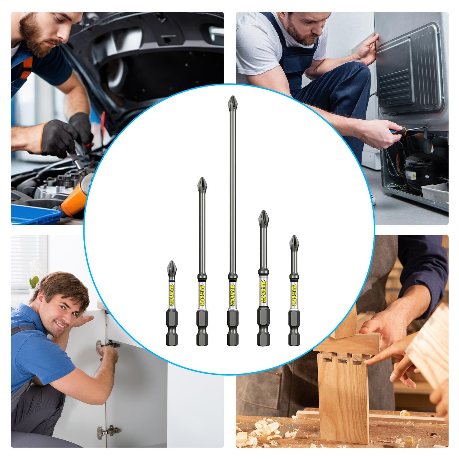 스크류 비트 세트 5피스 정밀 자석식 헤비듀티 파워 드 - Screwdriver Set Precision 리뷰 및 가격