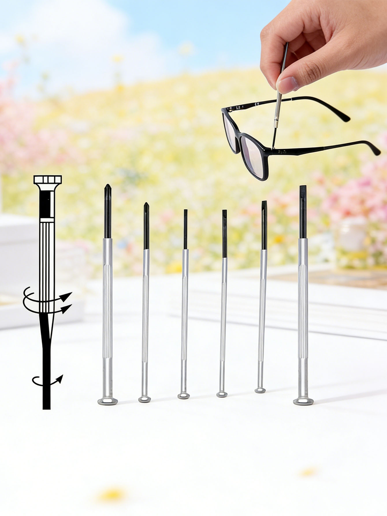 6개의 스크루드라이버 세트, 안경 액세서리, 정밀 수리 - Screwdriver Set Precision 리뷰 및 가격