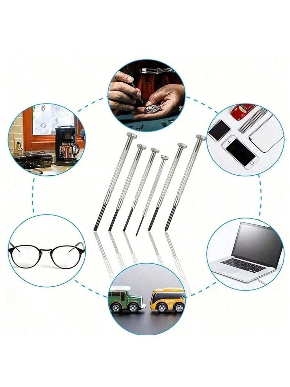 6개의 스크루드라이버 세트, 안경 액세서리, 정밀 수리 - Screwdriver Set Precision 리뷰 및 가격